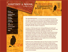Tablet Screenshot of courtneyawalsh.com